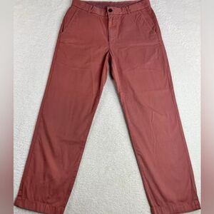Brooks Brothers Clark Straight-Fit Nantucket Pink Flat Front Chino Pants - 36X30